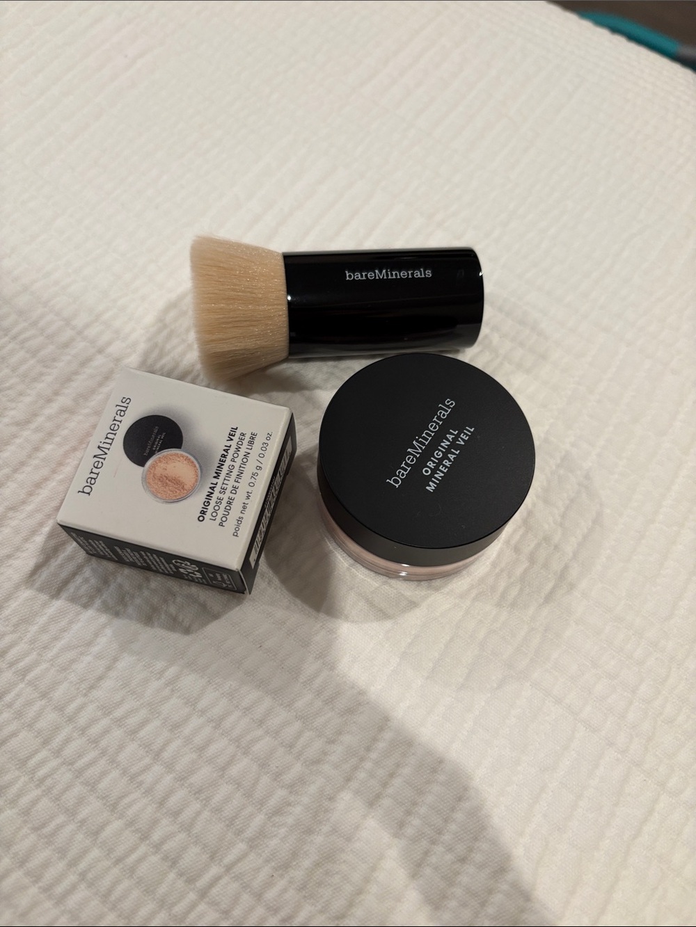 NWT bareMinerals Mineral Veil, travel veil, and brush